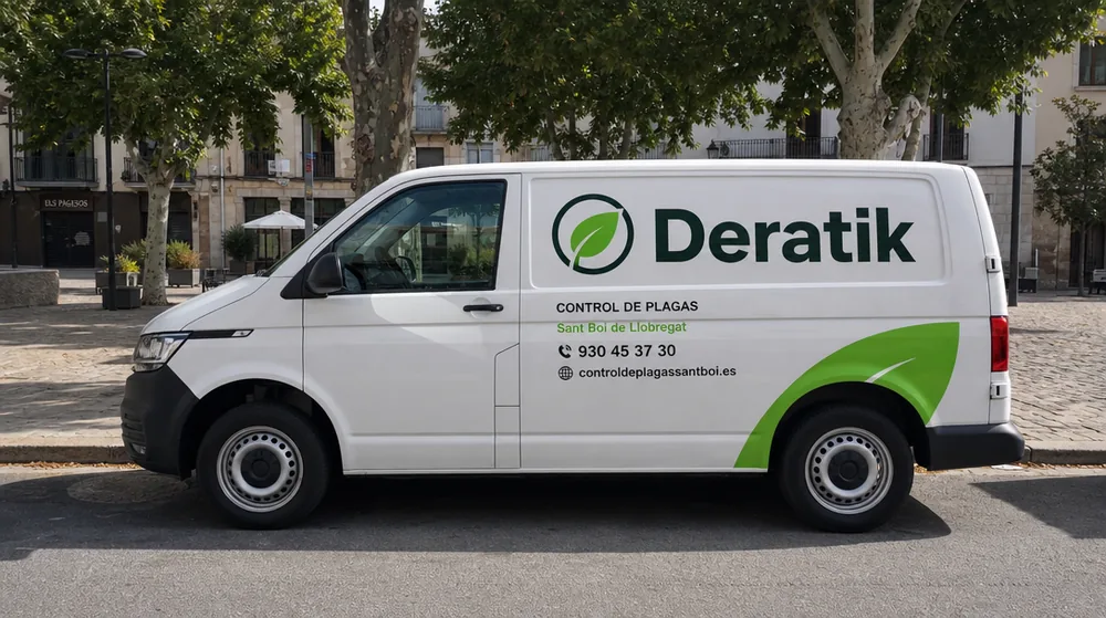 Furgoneta de control de plagas de Deratik en Sant Boi de Llobregat